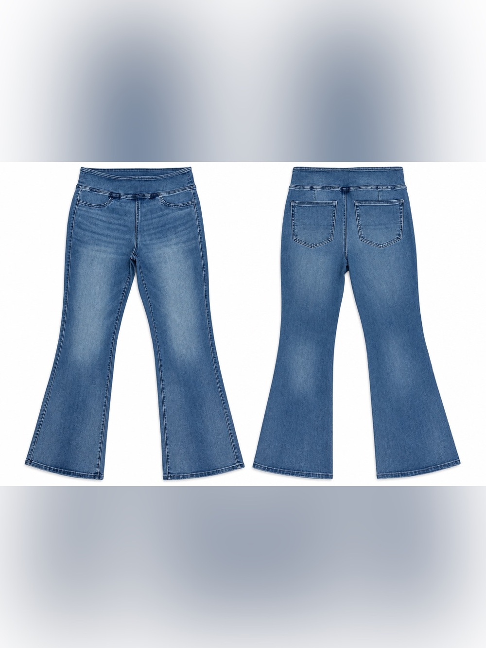 Women’s American Eagle Luxe Stretch Pull-On Flare Jeans Medium Short